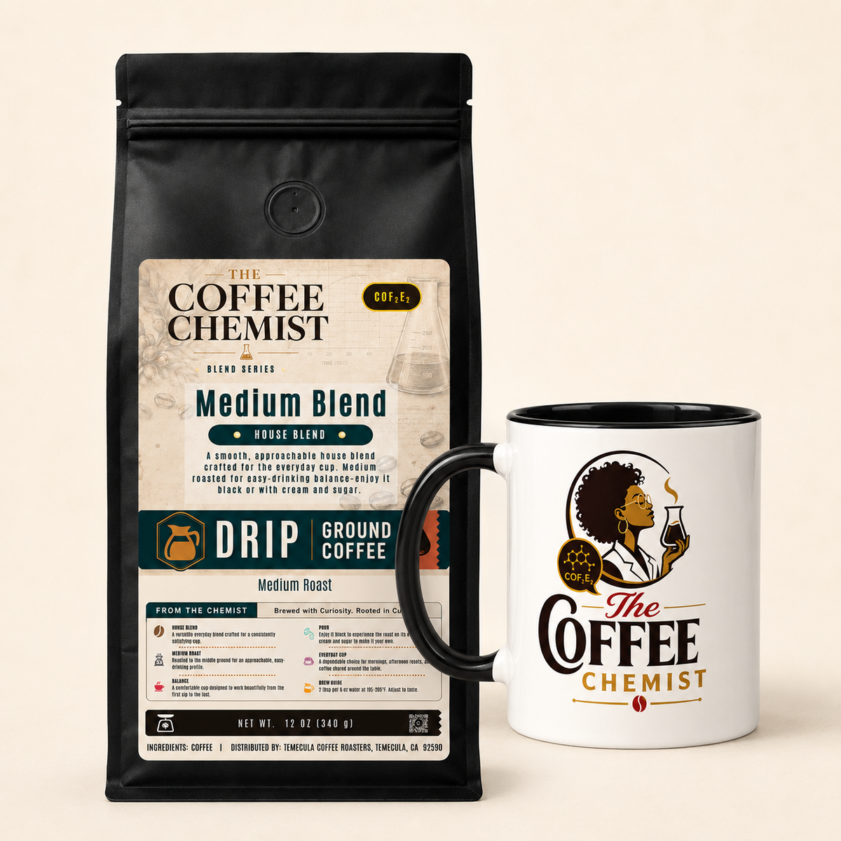 Coffee & Chemist Mug Gift Set